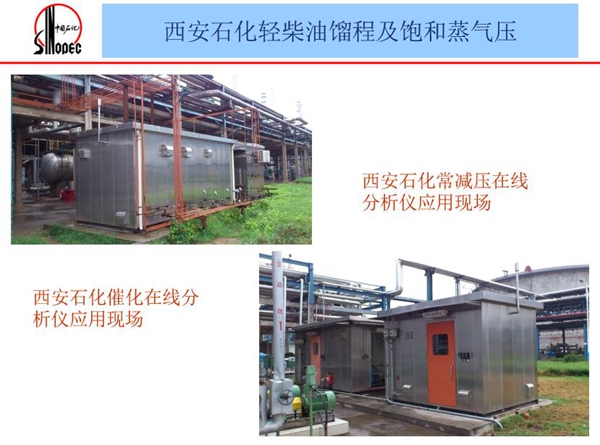 應(yīng)用案例二:西安石化常減壓在線分析儀和西安石化催化在線分析儀應(yīng)用現(xiàn)場(chǎng)